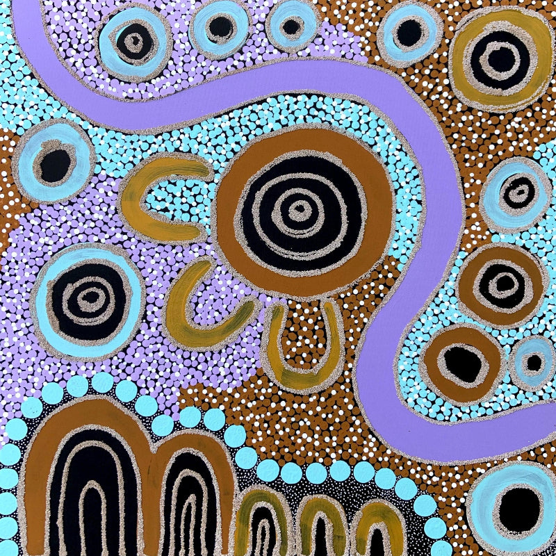 Shades of Country-Artwork Shades of country takes you on a journey through Yorta Yorta country, exploring the Big River Red Gum Forest and looking out for kangaroos, emu, birdlife and those wild brumbies.